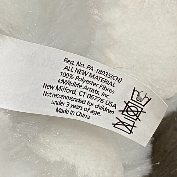 Wildlife Artists Trout Lake Camps Arctic Fox Plush Stuffed Animal Toy White 6'' - Picture 7 of 13